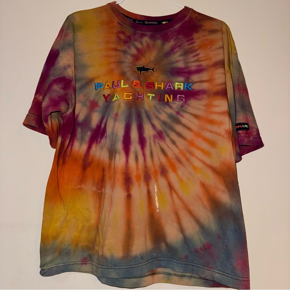 Paul & Shark Multicolor Custom Tie Dye Short Sleeve Tee